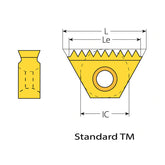 NPS Standard TM Thread Milling Inserts - Big-tools Industrial Supply Tools for Metal Cutting